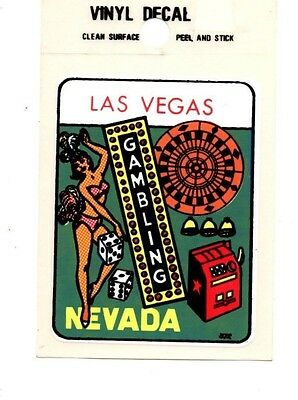 Lot Of 12 Las Vegas Nevada "gambling" Luggage Decals Stickers - New - Free S&h