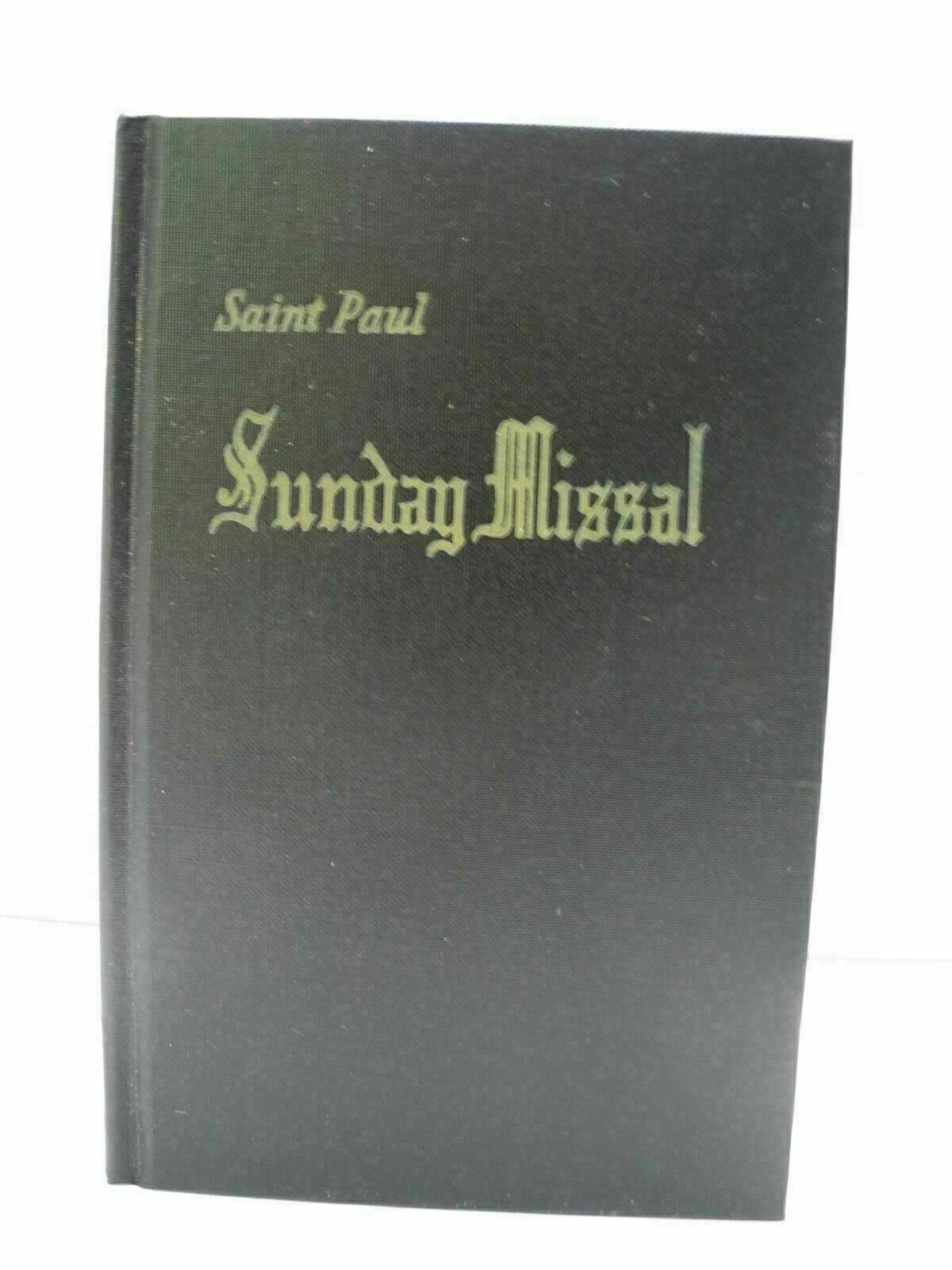 1967 The New St Paul Sunday Missal Catholic Religious Book