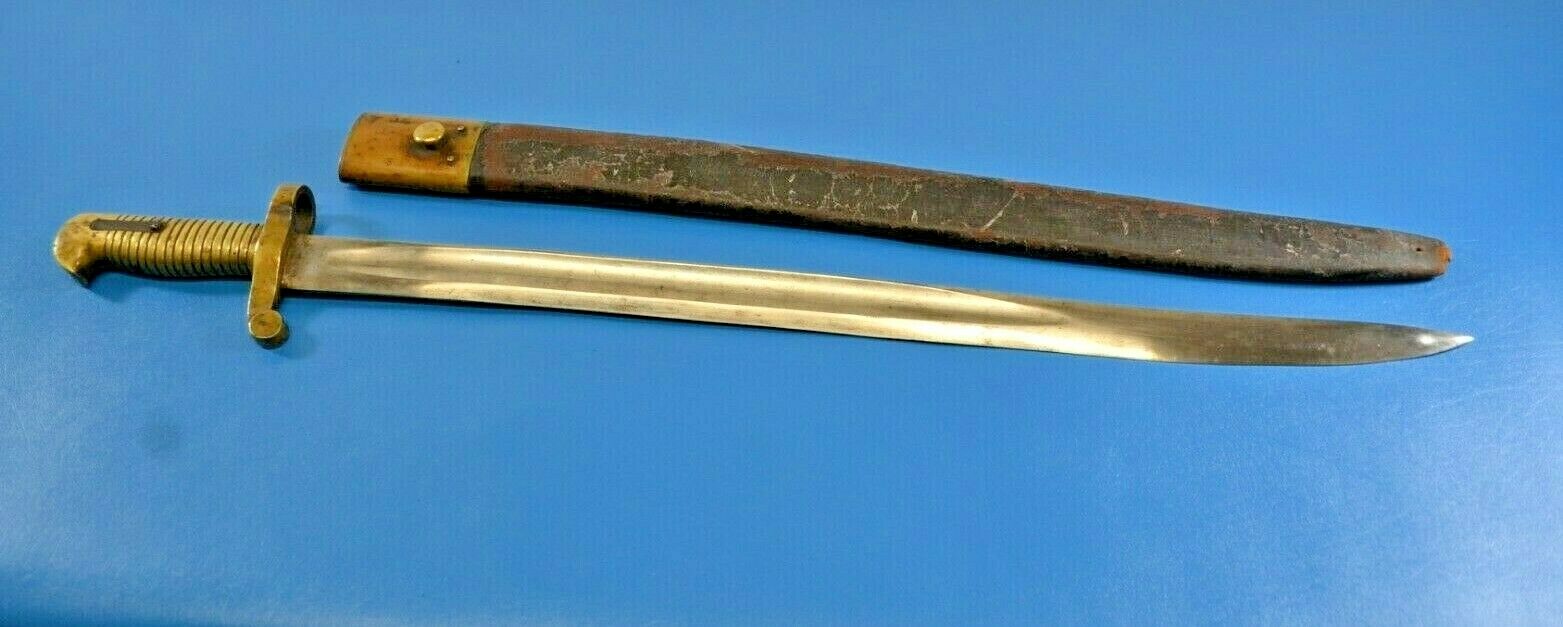 Scarce U.s. Model 1861 P.s. Justice Type Ii Rifle Musket Saber Bayonet + Sheath