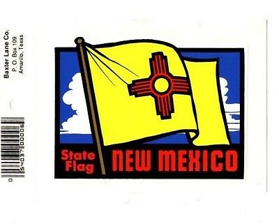 Lot Of 12 New Mexico State Flag Souvenir Luggage Decal Stickers - New - Free S&h