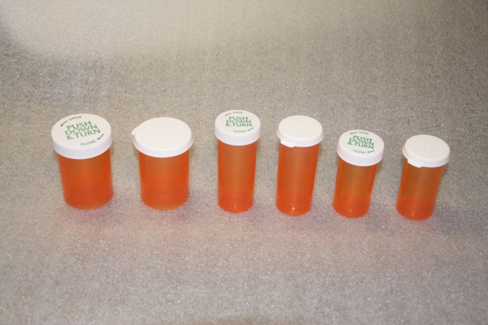 (qty 1 - 40) New Unused Empty Prescription Rx Pill Bottles (sm, Med, Large) Fda