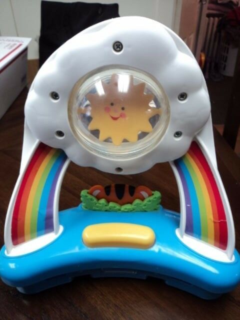 Fisher Price Rainforest Jumperoo Rainbow Sun Tiger Pop Up Replacement Tray Toy