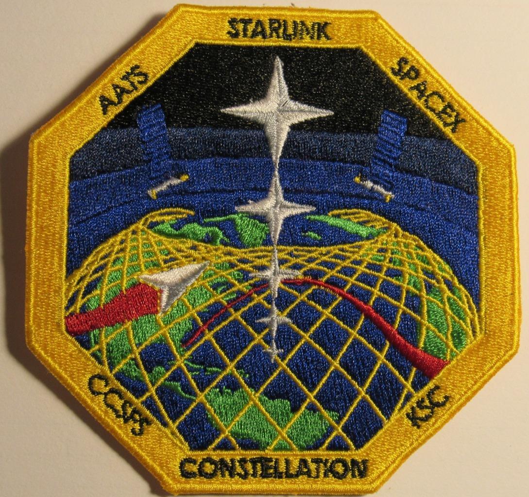 Starlink Spacex Constellation Ksc Ccsfs Aats Embroidered Patch