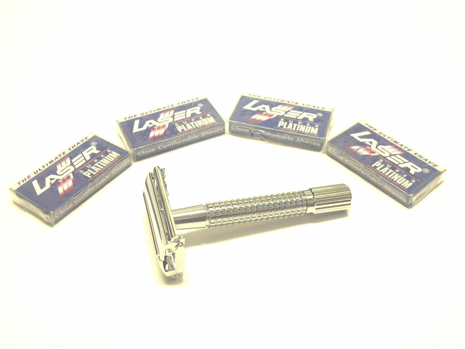 Old Fashioned Safety Razor Heavy Duty Butterfly Style With 20 Pcs Razor Blades