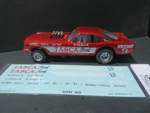 Tasca Ford 66' Mustang Awb 1/25 Decal From Fremont Racing Specialties